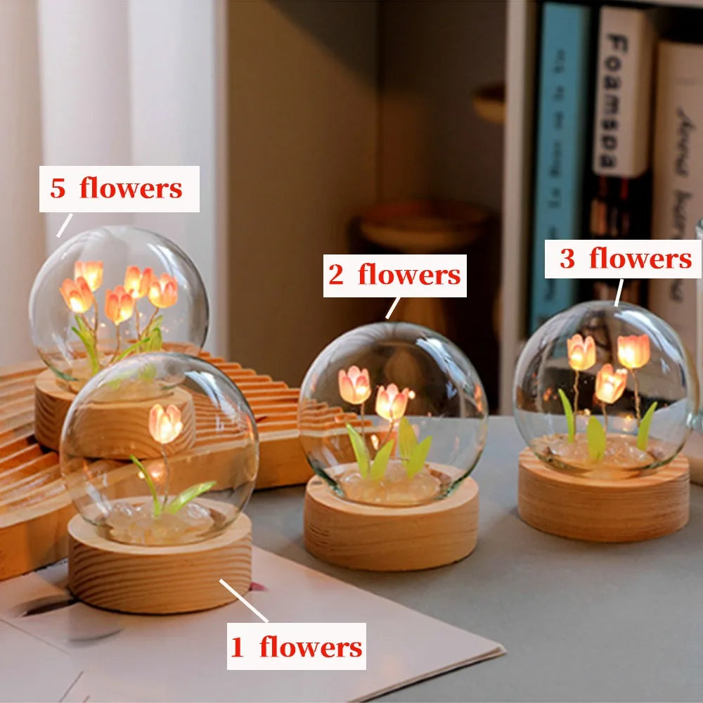 Tulip Night Light Handmade