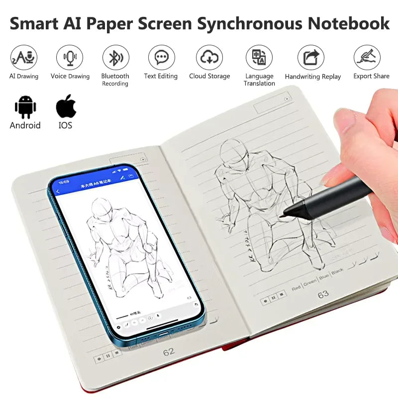 Smart Sync Pen & Diary,  Bluetooth