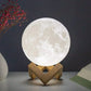 Moon Lamp 8cm Battery Powered With Stand