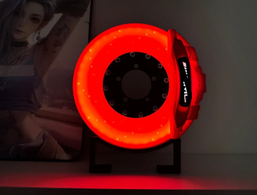 DIY brake disc LED atmosphere charging desktop wall-mounted night light ornament