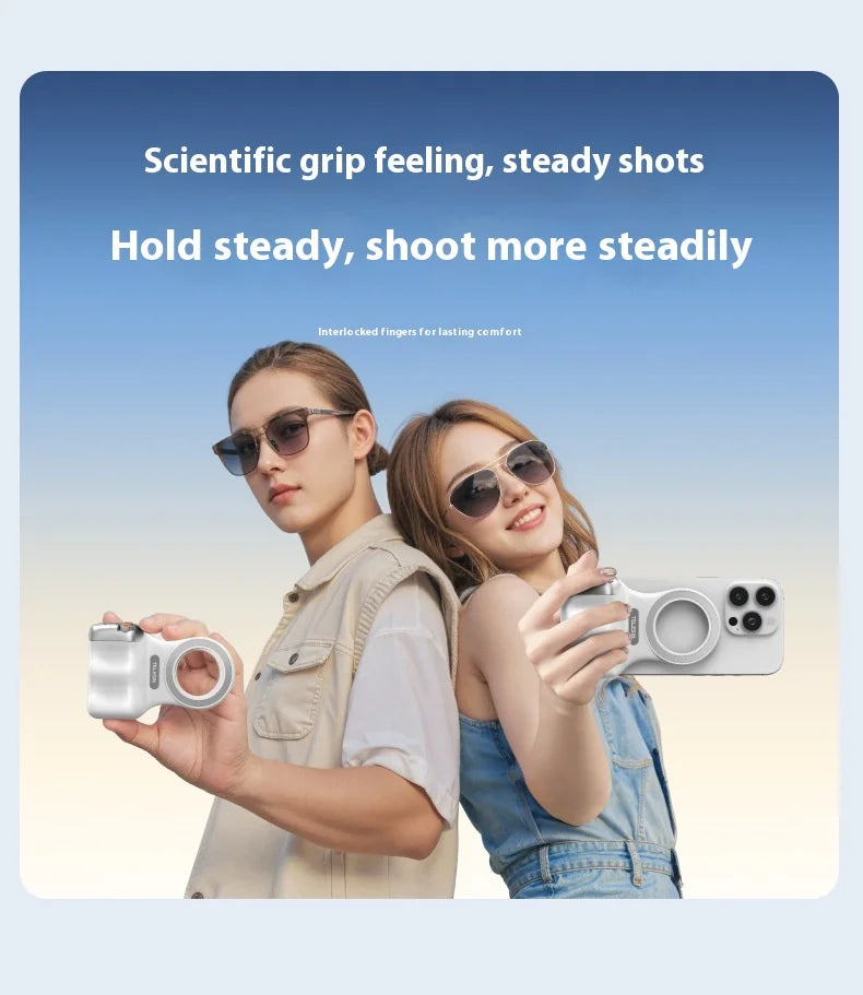 TELESIN Magnetic Phone Grip and Light | IPhone & Android