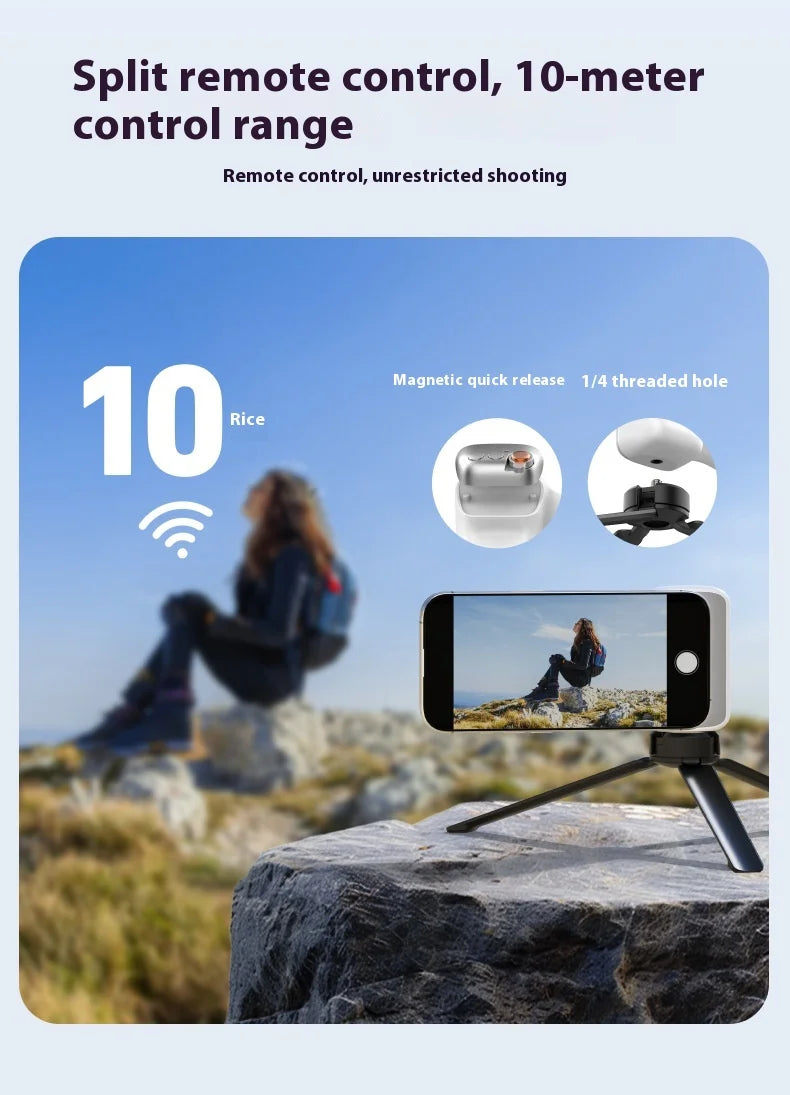 TELESIN Magnetic Phone Grip and Light | IPhone & Android
