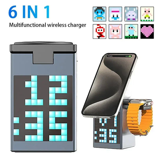 3 in 1 Magnetic Wireless Charger with Bluetooth Speaker