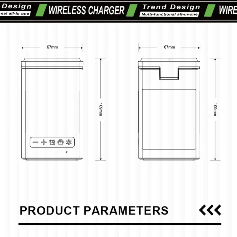 3 in 1 Magnetic Wireless Charger with Bluetooth Speaker