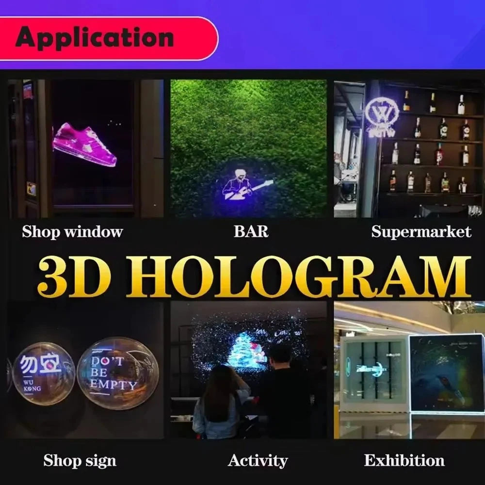 3D Hologram Fan Projector