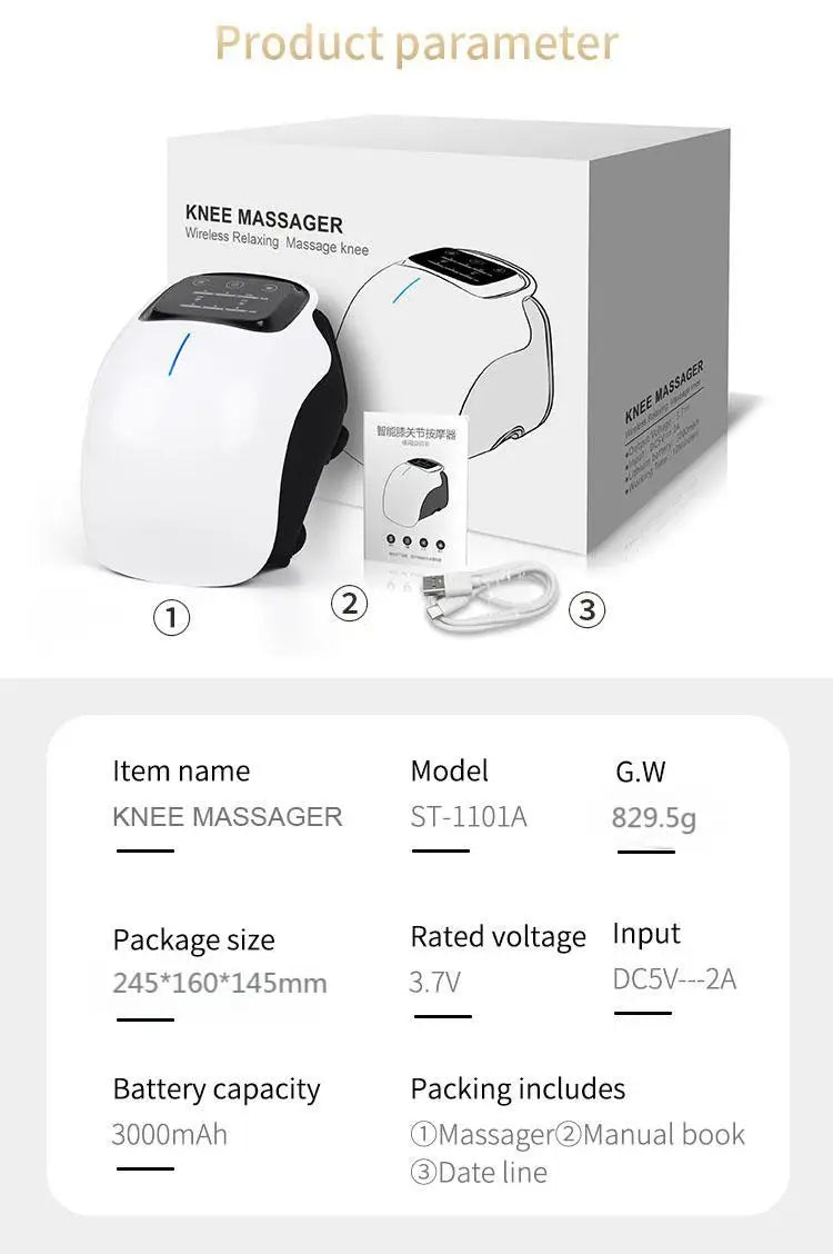 Knee Massager Infrared Heat and Vibration Knee Pain Relief