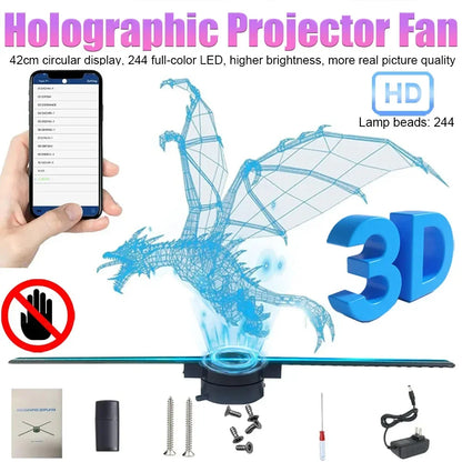 3D Hologram Fan Projector