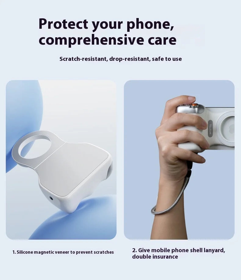 TELESIN Magnetic Phone Grip and Light | IPhone & Android