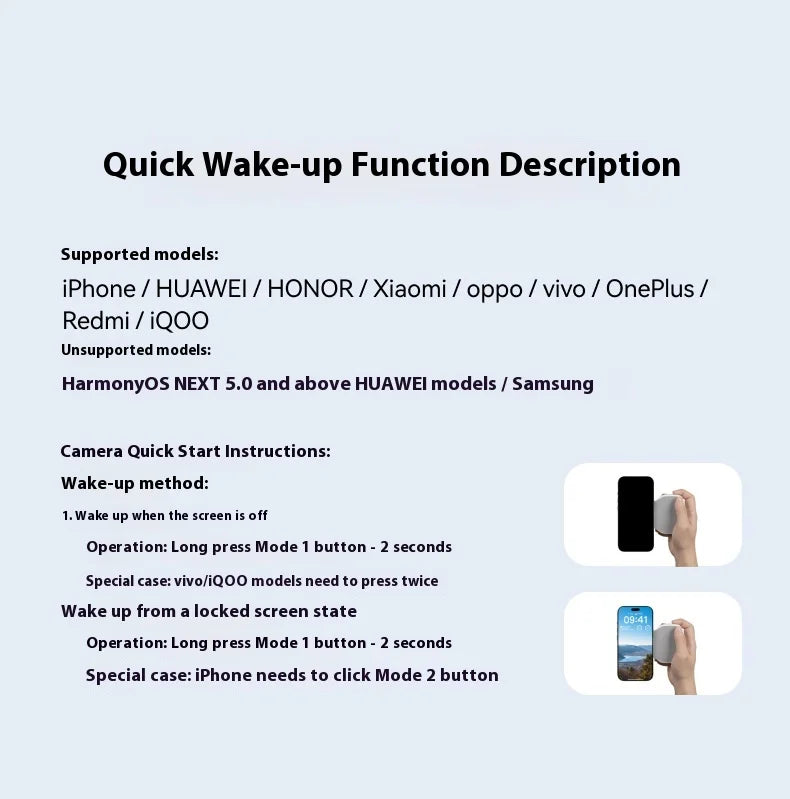 TELESIN Magnetic Phone Grip and Light | IPhone & Android