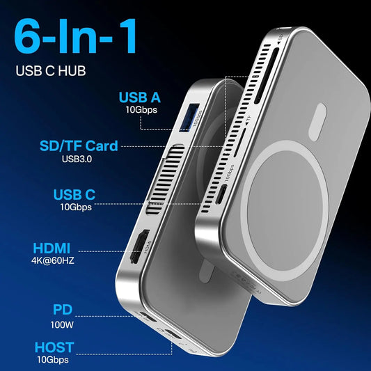 Acasis Magnetic SSD USB C Docking Station iPhone 16 15