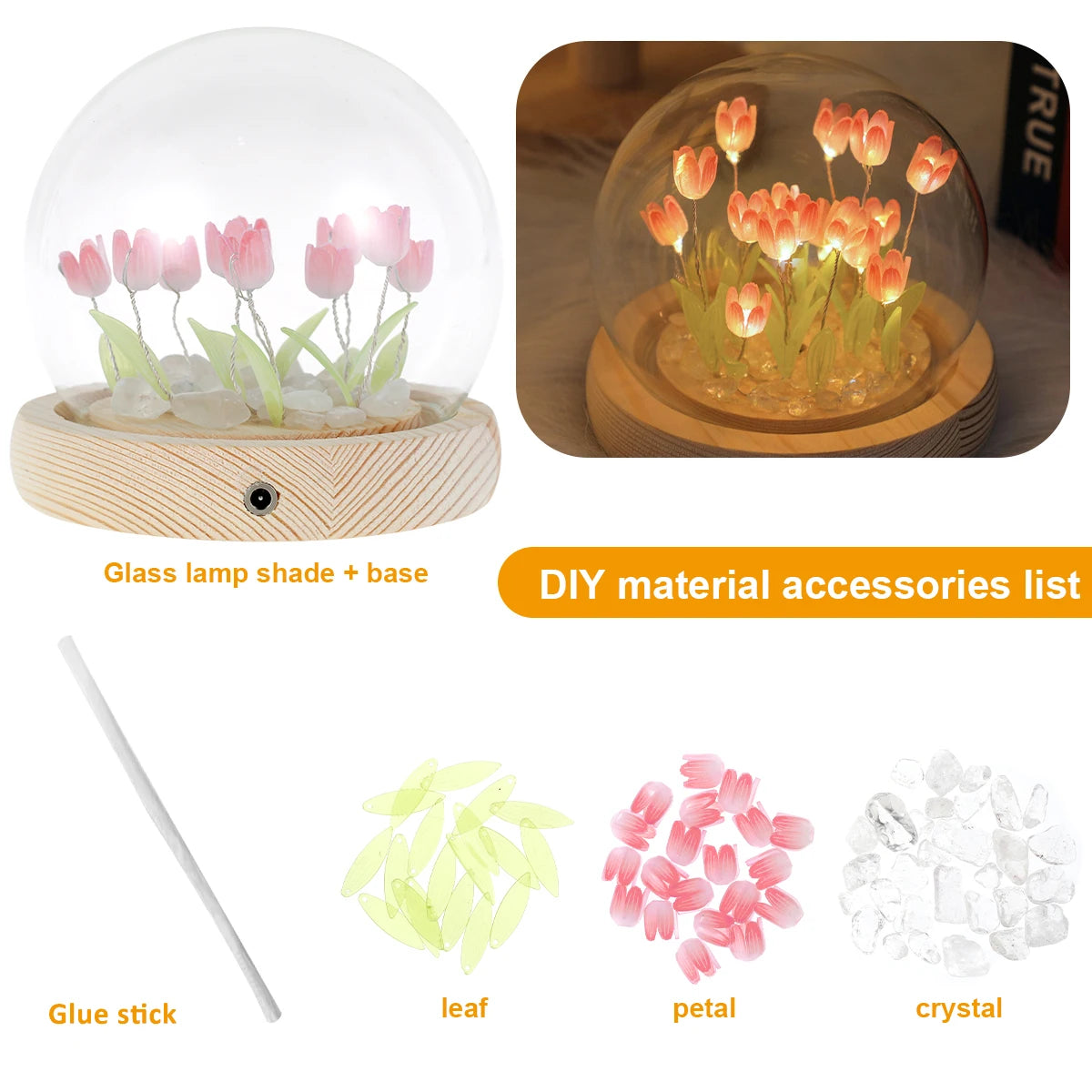 Tulip Night Light Battery