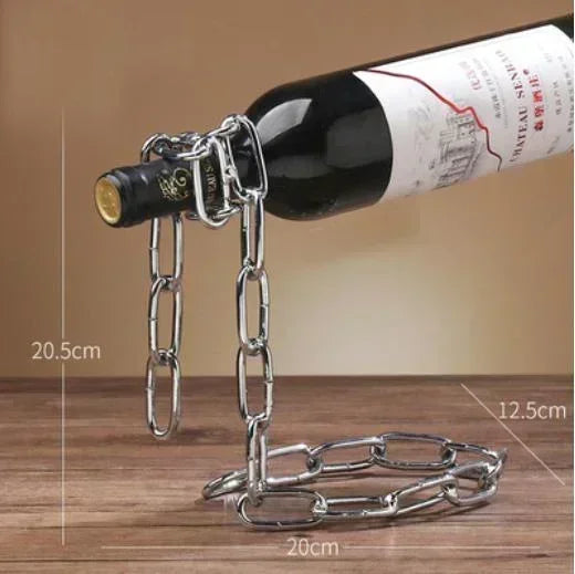 Floating Chain Wine Rack