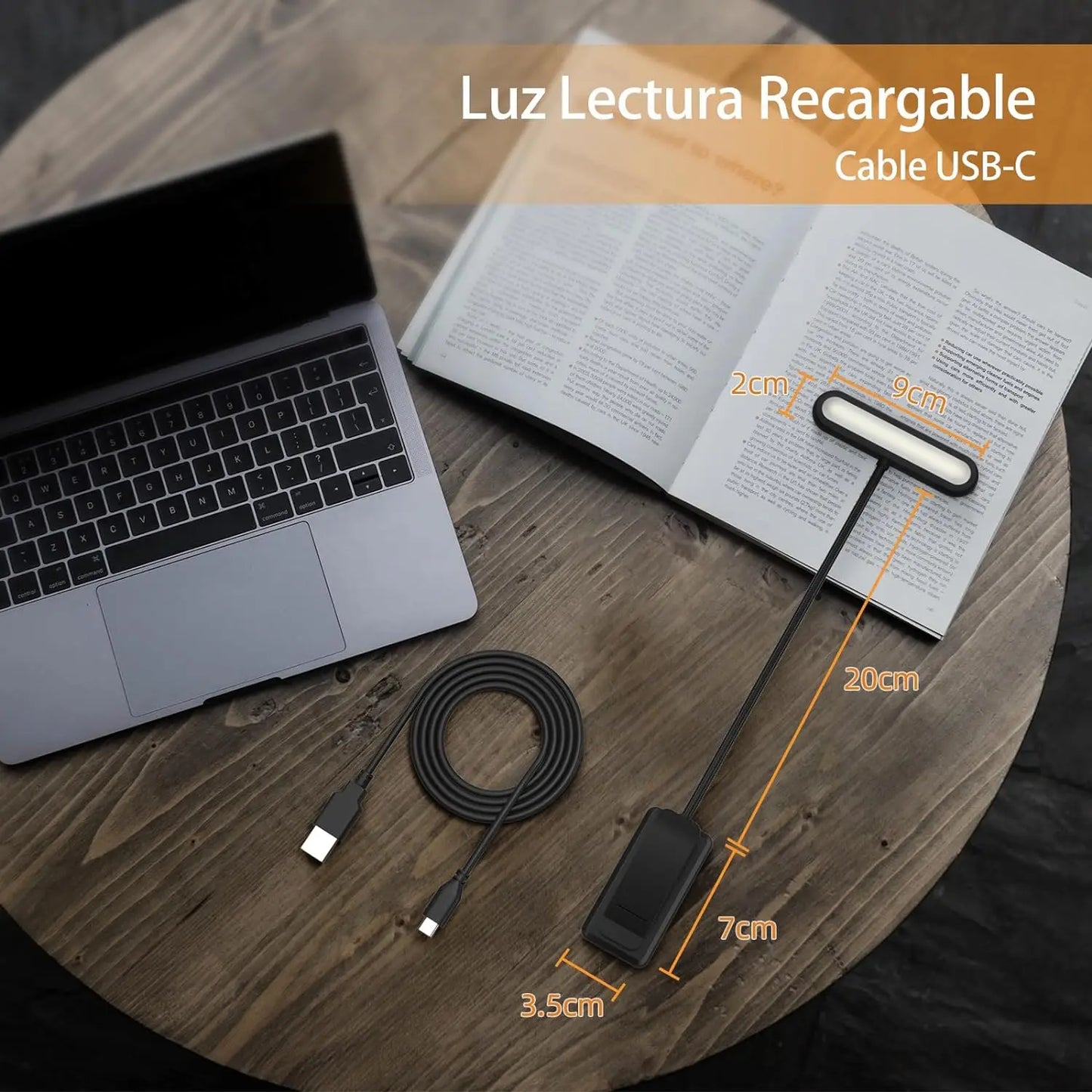 Rechargeable Led Reading Light With Clip