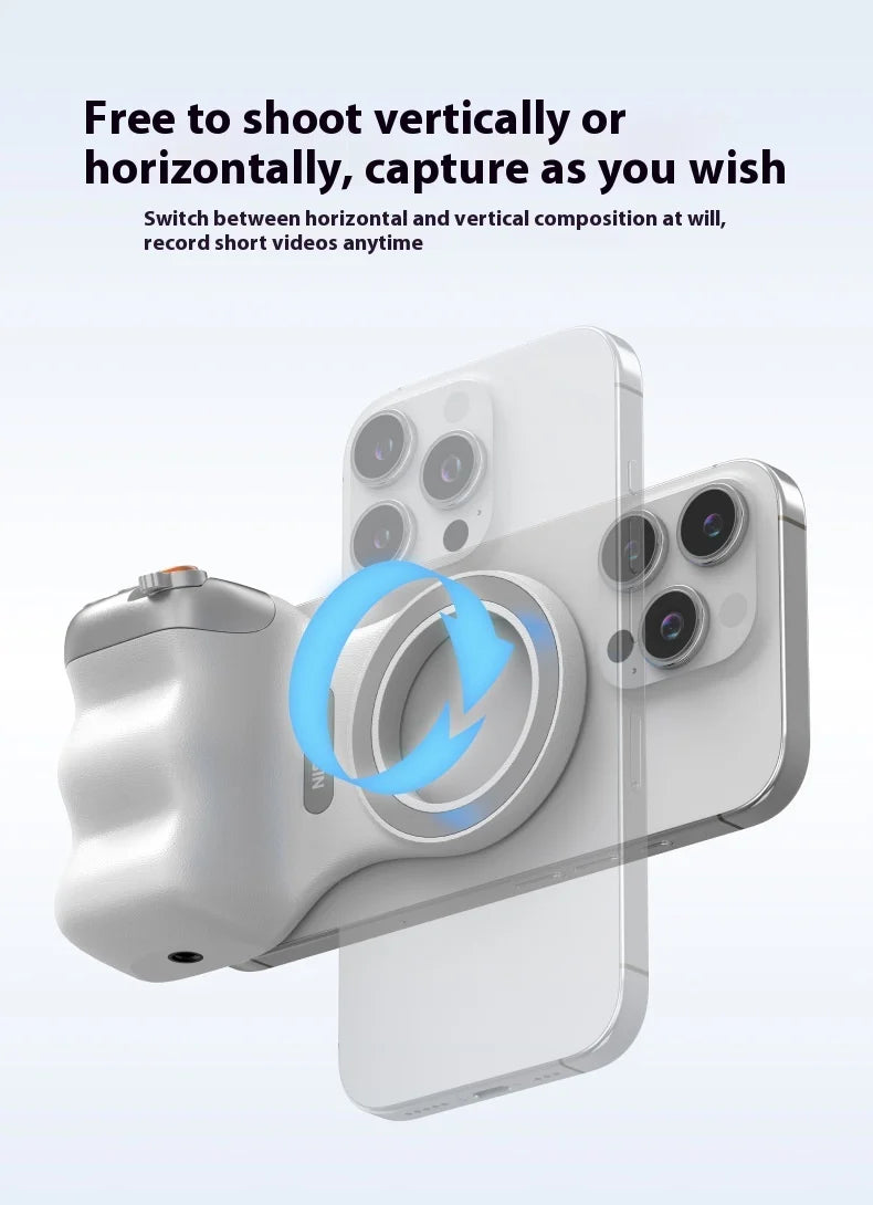 TELESIN Magnetic Phone Grip and Light | IPhone & Android