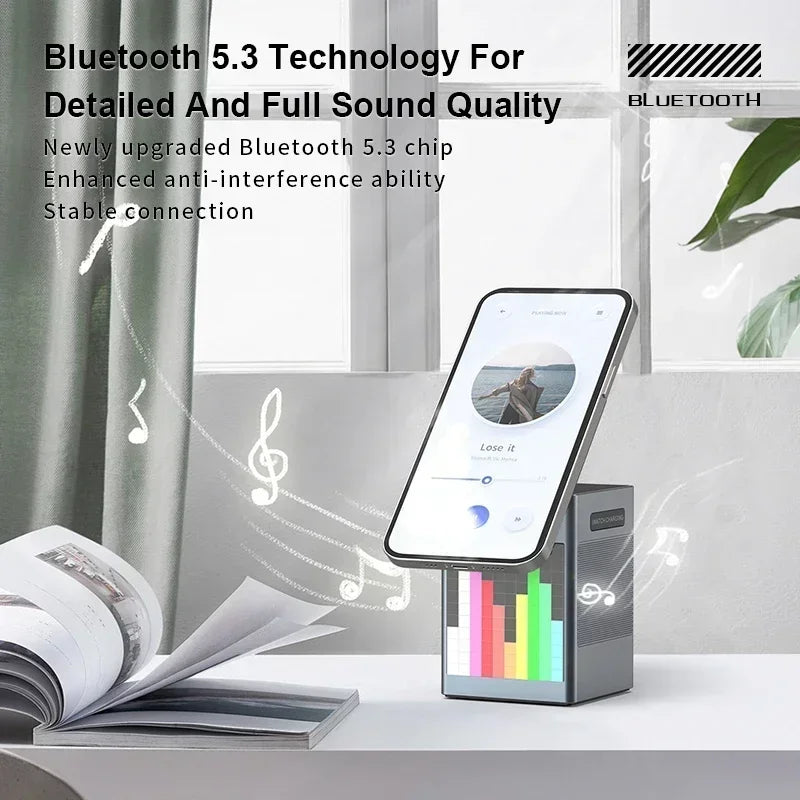3 in 1 Magnetic Wireless Charger with Bluetooth Speaker