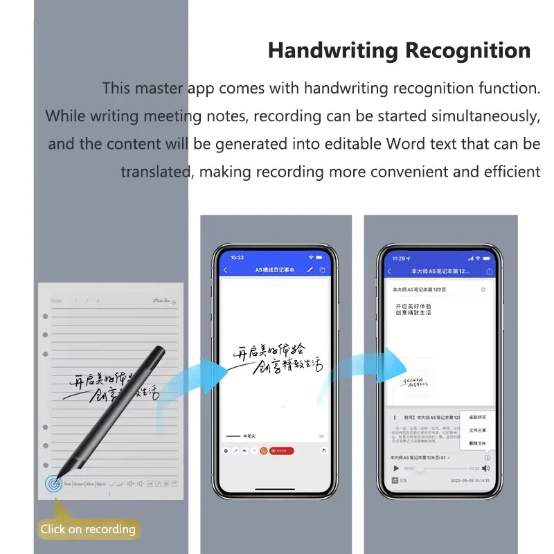 Smart Sync Pen & Diary,  Bluetooth