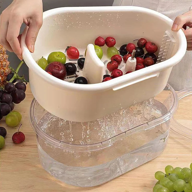 Vegetable + Fruit Cleaning Spinner