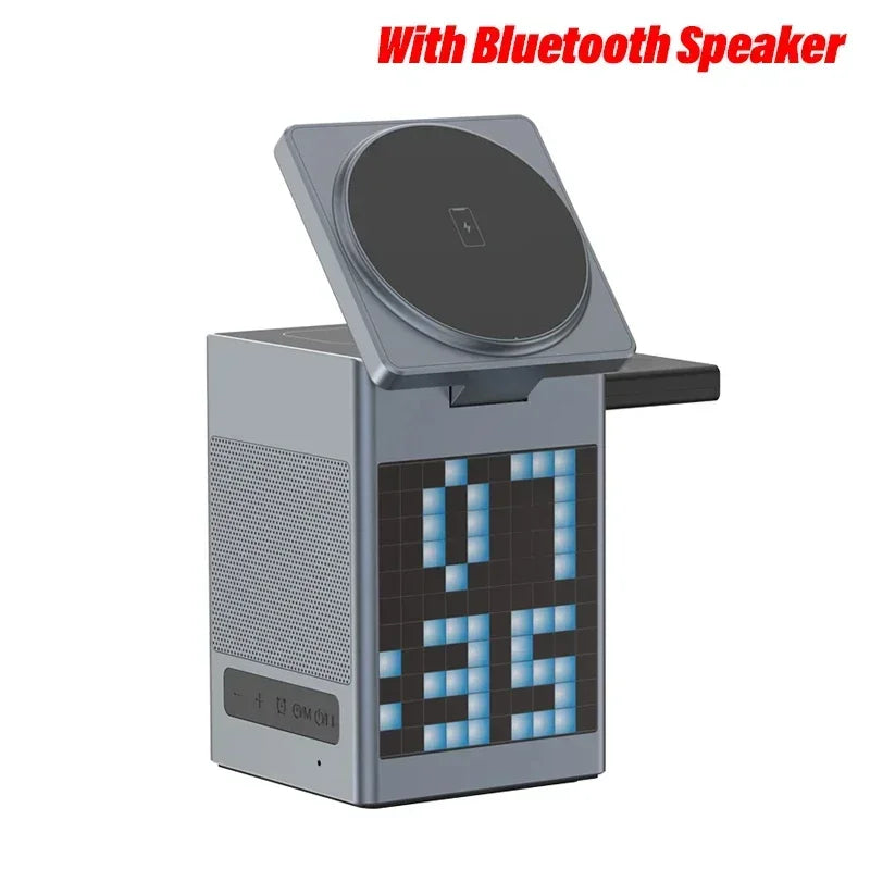 3 in 1 Magnetic Wireless Charger with Bluetooth Speaker