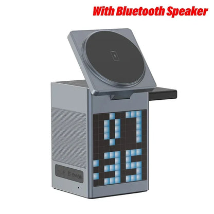 3 in 1 Magnetic Wireless Charger with Bluetooth Speaker