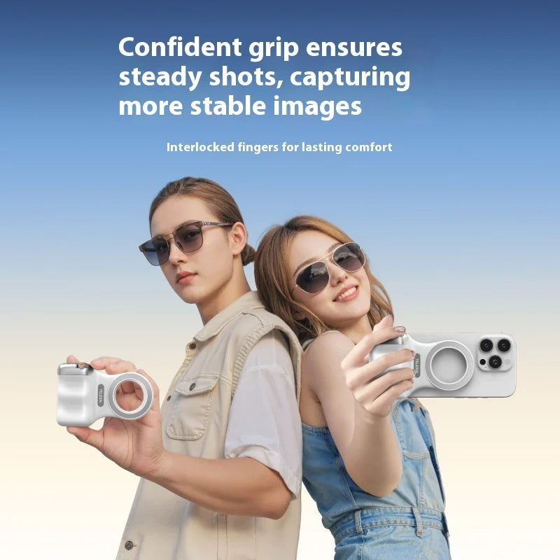 TELESIN Magnetic Phone Grip and Light | IPhone & Android