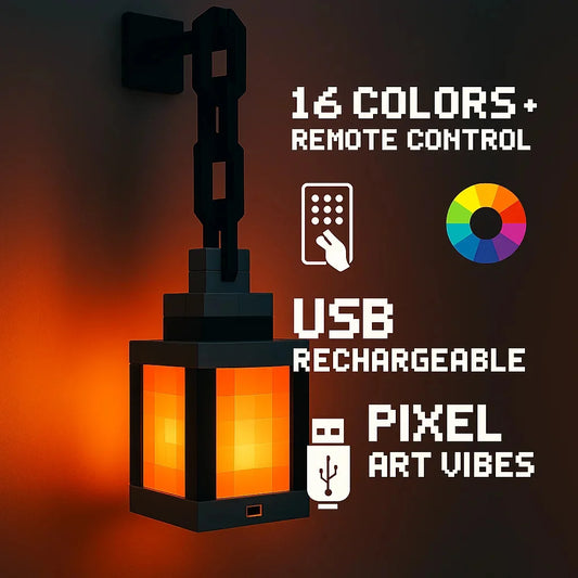 Minecraft Night Light USB Hanging Lantern