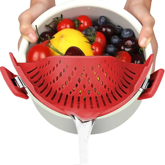 Pot Strainer Adjustable Silicone Clip On Strainer