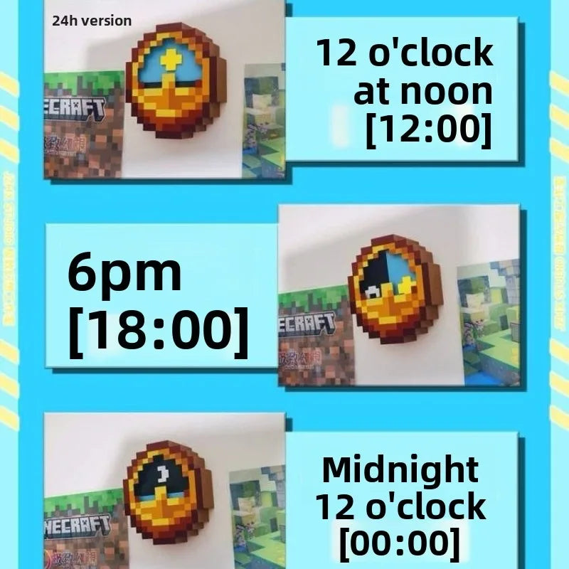 Minecraft day/night clock